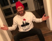 Дэвид Бекхэм сделал яркое фото с тремя сыновьями