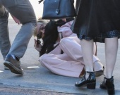 Как Шэрон Стоун эффектно упала в Беверли-Хиллз