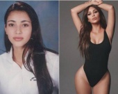 Фанаты Ким Кардашьян раскритиковали ее из-за школьного фото