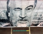 В киевском метро появился мурал с Богданом Ступкой