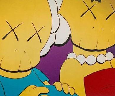 Картина художника KAWS под названием «Kimpsons» ушла с молотка за баснословную сумму - «Новости шоубизнеса»