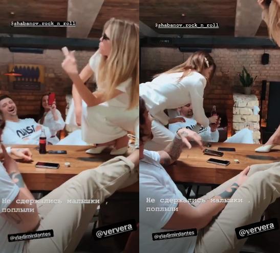 Горячая штучка: Вера Брежнева на тематической вечеринке позволила себе танец на столе - «Новости шоубизнеса»