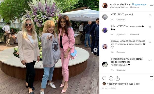 «Три полуграции»: Пугачева стала главной звездой на вечеринке Юдашкиных - «Новости шоубизнеса»