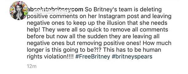Из Instagram Бритни Спирс исчезли все положительные комментарии - «Новости шоубизнеса»